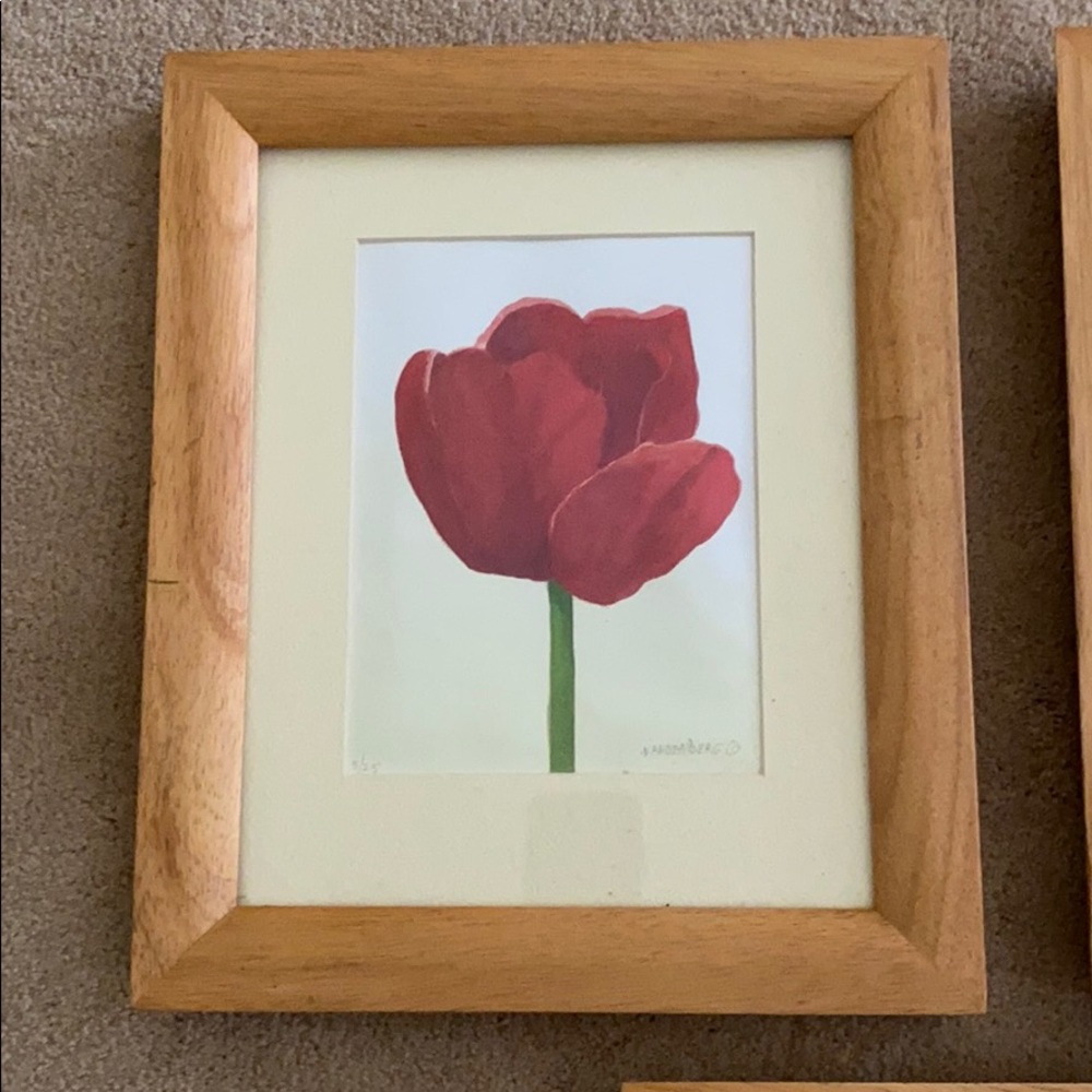 Hand-painted and framed  water color art - Picture 5 of 7